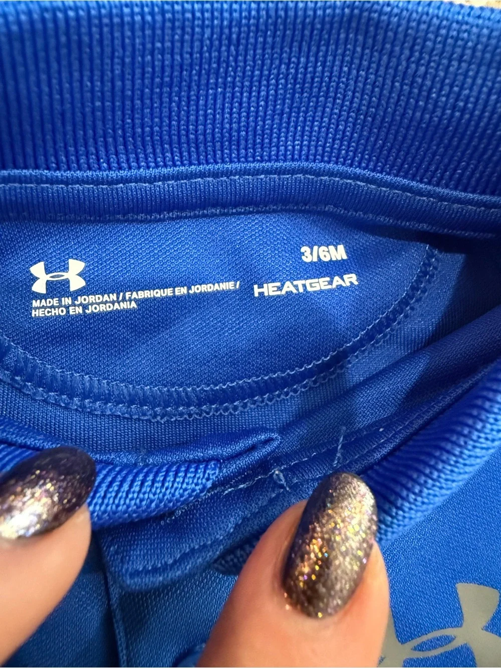 Under Armour HeatGear Blue Polo Baby Bodysuit Activewear 3-6M